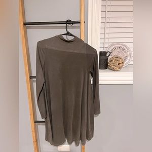 AKIRA | Medium suede material mid dress | stretch fabric